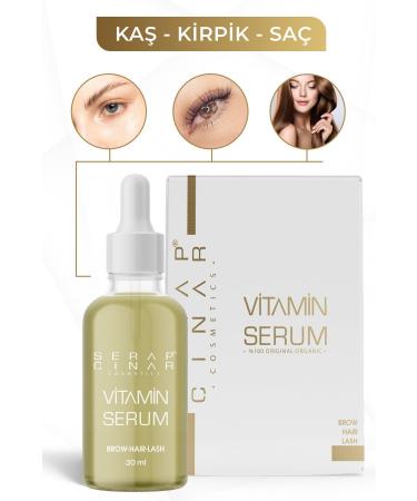 Serap nar Cosmetics Vitamin Serum for Eyebrows & Hair 30ml - Professional Serum - Buy Online on GoSupps.com