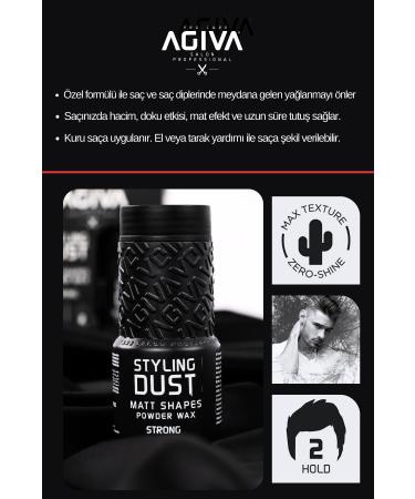 Agiva Hair Styling Powder Hair Styling Powder Wax No: 2 Hard Hold 20gr Matte Appearance - Buy Online on GoSupps.com