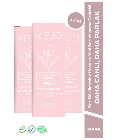 Viejo 3 Pieces - Witch Hazel Shampoo - Anti-Hair Loss Hair Formation Providing Repairing Smart Shampoo