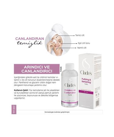 Clade's Purifying and Revitalizing Pore Tightening Toner 200 Ml - Buy Online on GoSupps.com