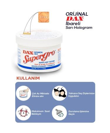 Dax Supergro 198 G - Hair Care Oil for Slow Growing Hair X Set of 2 8681153190941 - Buy Online on GoSupps.com