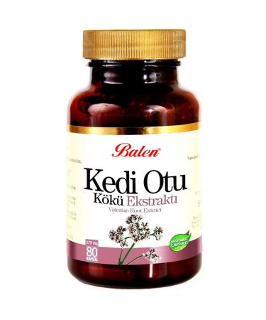 Balen Cat Grass Root Extract (VALERIAN ROOT) 375 Mg 80 Capsules 2 Pieces - Buy Online on GoSupps.com