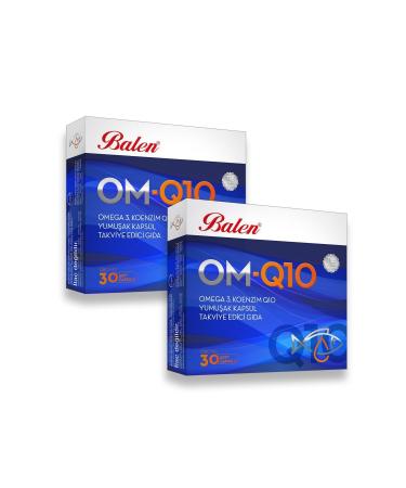 Balen Om-q10 Omega 3-coenzyme1380 Mg 30 Softgels X 2 Pieces