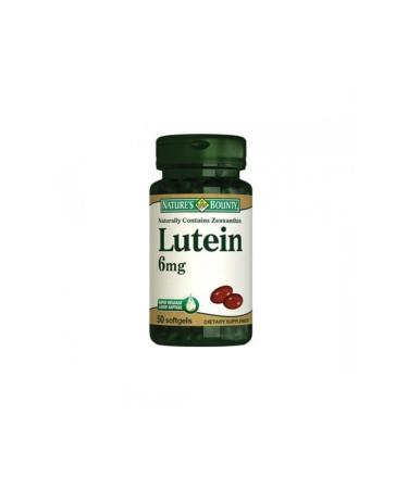 Natures Bounty Lutein 6 Mg Food Supplement 50 Capsules