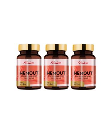Balen Hemout Plant Extracts 370 Mg 60 Capsules X 3 Pieces