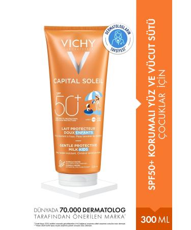 Vichy Capital Soleil Spf 50+ Children's Face and Body Sun Milk 300 Ml
