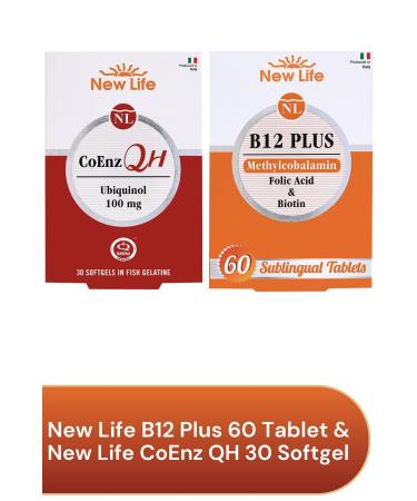 New Life B12 Plus 60 Tablets & Coenz Qh 30 Softgel