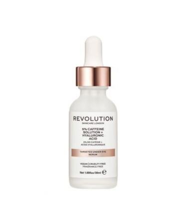 Revolution Skincare Vegan - Under Eye Serum 5% Caffeine Solution + Hyaluronic Support Serum-30 ml - Buy Online on GoSupps.com