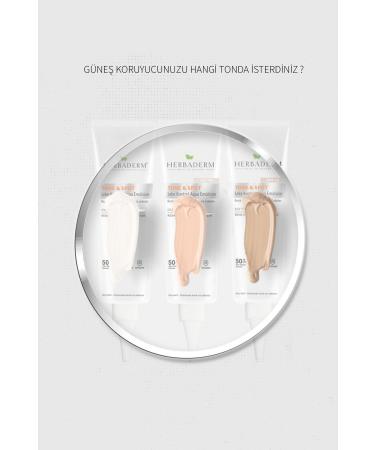 Herbaderm Anti-Spot and Skin Tone Equalizing Sunscreen Cream Spf 50 Tinted Medium Tone 40 ml - Buy Online on GoSupps.com
