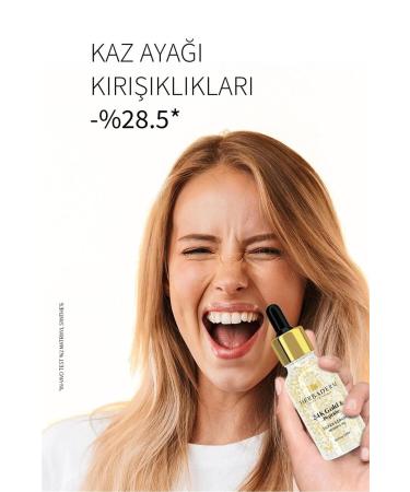 Herbaderm Gold&Peptide Super Serum Against Crow's Feet Wrinkles - Buy Online on GoSupps.com