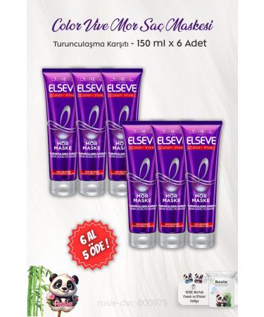 Elseve BUY 6 PAY 5 Color Vive Purple Mask Anti-Orange 150 ml and ROSIE