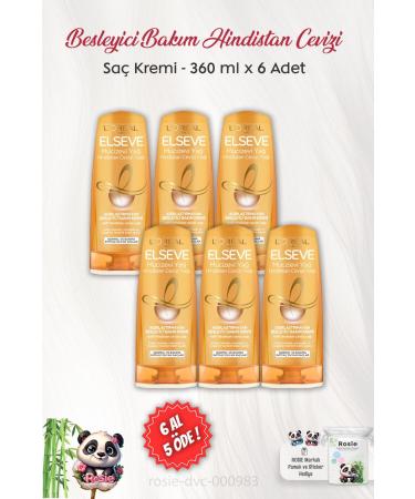 Elseve BUY 6 PAY 5 Miraculous Oil Nourishing Care Cream Coconut 360 ml and ROSIE