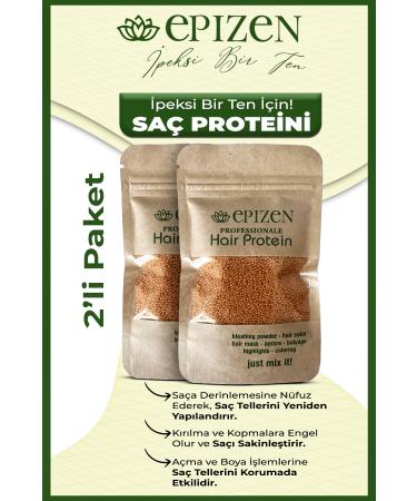 EP ZEN 2x50gr Hair Care Protein / Hair Protein - Special Product Against Damage in Hair Lightening and Dyeing Processes