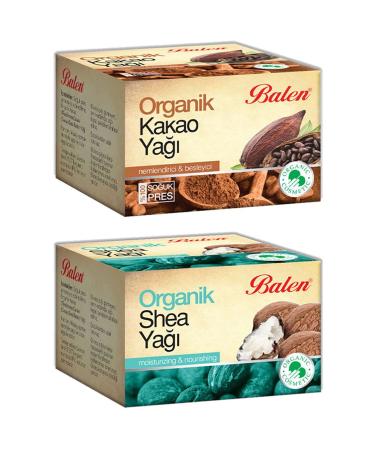 Balen Organic Shea Butter 50 ML Organic Cocoa Butter 50 ml