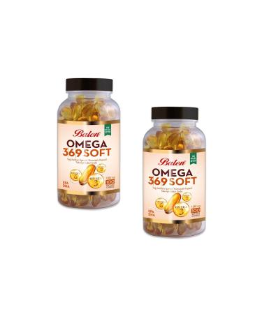 Balen Omega 3-6-9 Soft Fatty Acids 1380 mg 100 Softgels x 2 Pieces
