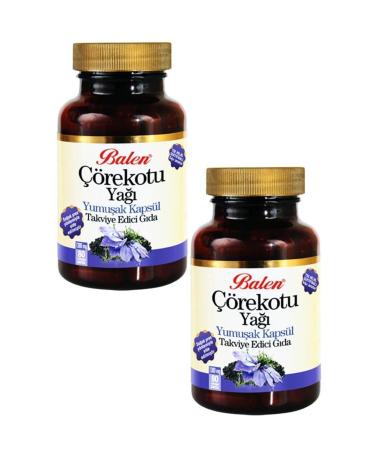 Balen Black Cumin Oil Softgel 1380 Mg 80 Capsules 2 Pieces