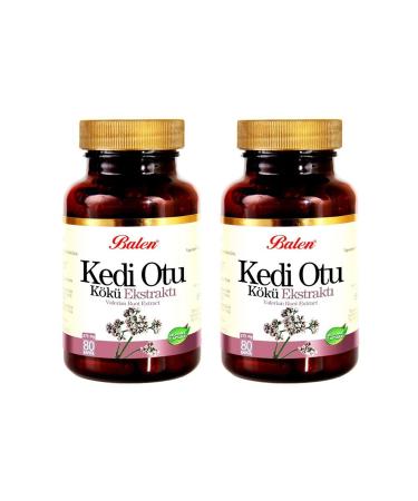 Balen Cat Grass Root Extract (VALERIAN ROOT) 375 Mg 80 Capsules 2 Pieces