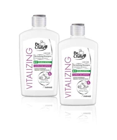 Farmasi 2-Pack Shampoo - Dr. C. Tuna Vitalizing Revitalizing Garlic Shampoo for All Hair 500 Ml - Buy Online on GoSupps.com