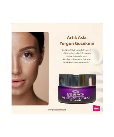 MIGRACE COSMETICS MIGRACE Eye Contour Cream Grape Seed Extract Under Eye Care Cream - Buy Online on GoSupps.com