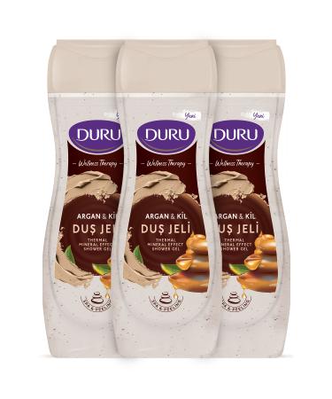 Duru Wellness Therapy Argan Oil & Clay Shower Gel 3x450ml