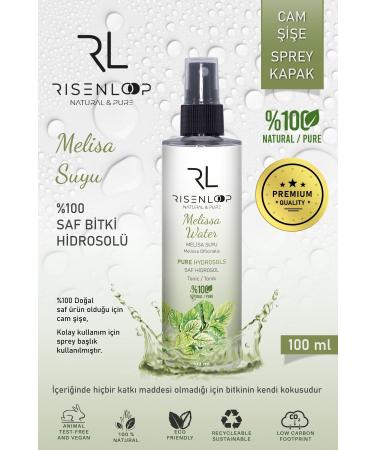 RL Cosmetics Melissa Water 0 Pure Natural Hydrosol Tonic Glass Bottle Melissa Officinails 1.Distillation 100ml