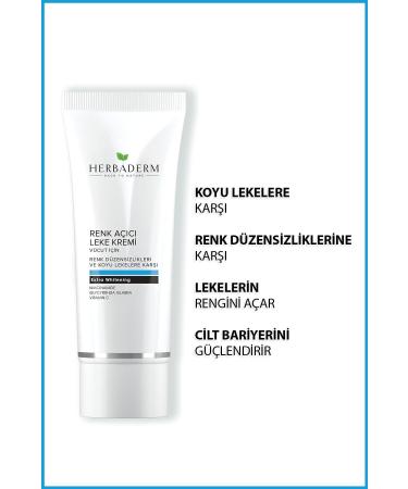 Herbaderm Skin Whitening Lightening Blemish Cream For Body 60 ml - Buy Online on GoSupps.com