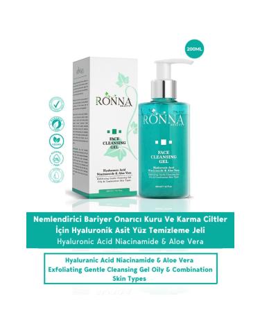 Ronna Beauty Nourishing and Repairing Cleansing Gel Face Cleansing Gel 200 ml Hyaluronic Acid Niacinamide