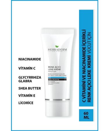 Herbaderm Skin Whitening Lightening Blemish Cream For Body 60 ml