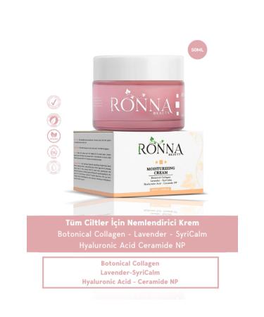 Ronna Beauty Moisturizing and Repairing Moisturizing Cream 50 ml Botanical Collagen+Hyaluronic Acid