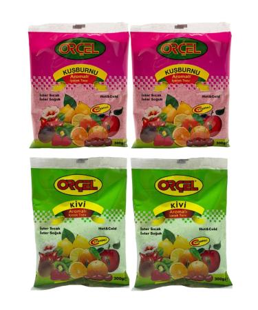 OR EL 2 Kiwi 2 Rosehip Flavored Drink Powder Oralet Tea 4x300gr.