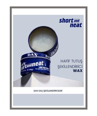 Dax Short And Neat 99 Gr - Light Hold Styling Wax Straight Hair