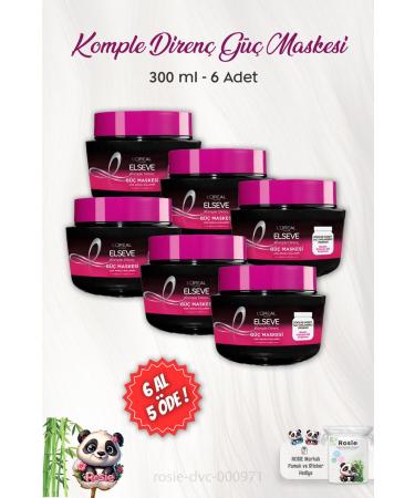 Elseve BUY 6 PAY 5 Complete Resistance Power Mask 300 ml and ROSIE
