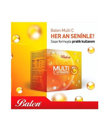 Balen Multi Vitamin C Propolis D3 And Zinc 3000mg (30 Sachets) - Buy Online on GoSupps.com