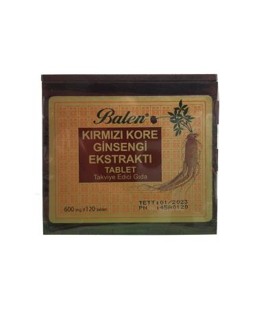Balen Wooden Box Red Korean Ginseng 600 Mg 120 Tablets 2 Pieces - Buy Online on GoSupps.com