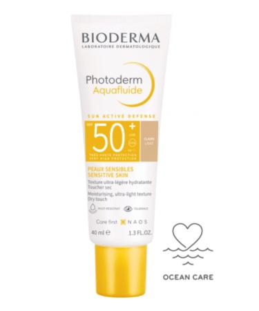 Bio Bioderma Photoderm SPF 50+ Aquafluide Tinted Sunscreen 40 ml Claire Light