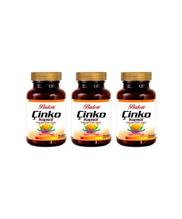 Balen Zinc 90 Capsules Supplementary Food X 3 Pieces