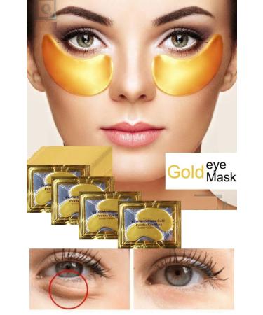10 Pieces Under Eye Mask Gold Face Skin Care Revitalizing and Renewing Nourishing Collagen Mask - Buy Online on GoSupps.com