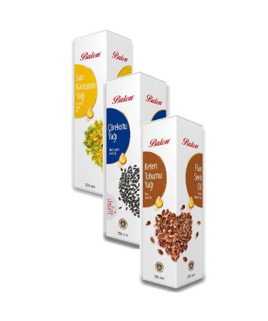 Balen 250 ml Black Cumin Flax Seed St. John's Wort Oils Cold Pressed