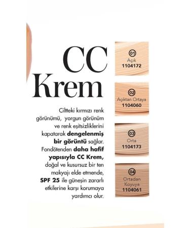 Farmasi CC Cream Light to Medium 50 Ml 02 - Buy Online on GoSupps.com