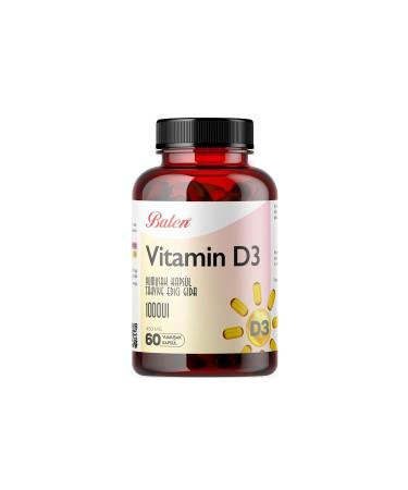 Balen Vitamin D3 450 Mg 60 Softgels X 2 Pieces - Buy Online on GoSupps.com