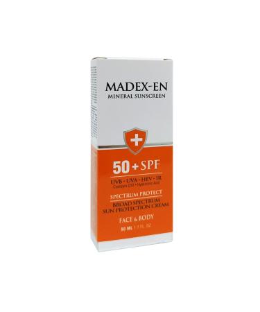 Madexen Mineral Sunscreen Spf 50 Sun Cream - Buy Online on GoSupps.com