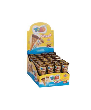 Elvan Toto Cornet Wafer Hazelnut 25 Gr. 24pcs (1 Box)