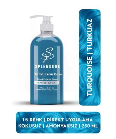 Splendore Turquoise Ammonia Free Color Hair Dye 250ML
