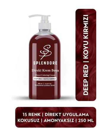 Splendore Dark Red Ammonia Free Color Hair Dye 250ML