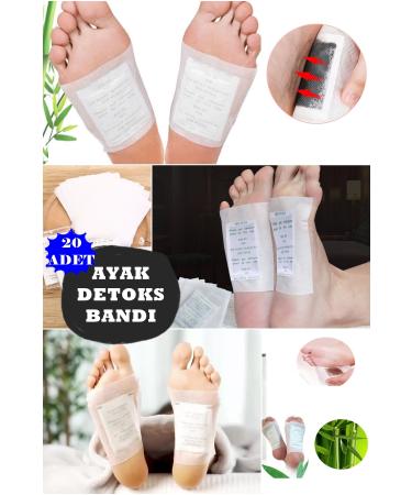 MUHEN 20 Pieces Relaxing Foot Mask Foot Detox Band