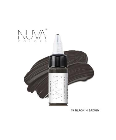 nuva colors Black N Brown Eyeliner Paint 15 ml