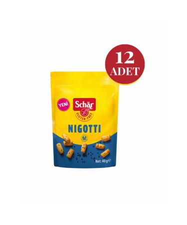 Schar Nigotti Gluten-Free Black Sesame Crackers (12 Pieces)