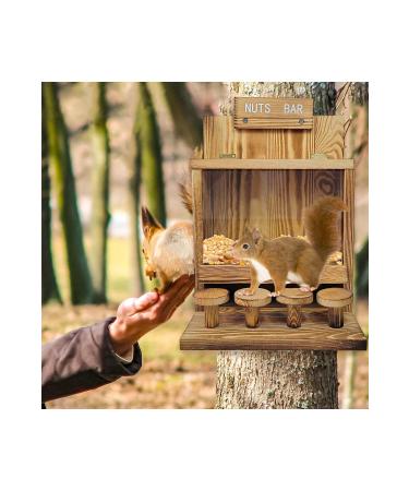 AnkaShop Squirrel Food Feeding Station Pine Tree Squirrel Food House Squirrel Picnic Table Feeder Squirrel Bar Ta - Buy Online on GoSupps.com