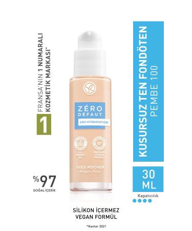 Yves Rocher Flawless Skin Foundation-Pink 100-30 ml-54337