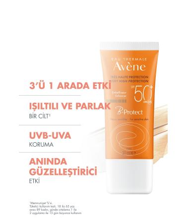 Avene B-protect SPF50+ Skin Tone Equalizing Sun Cream 30 ml - Buy Online on GoSupps.com